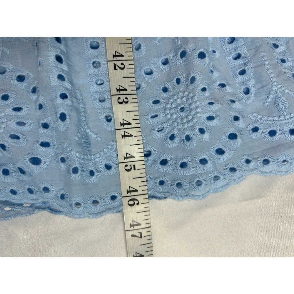 CHICWISH SunnyDay Cutwork EMBROIDERY Dress Sz M Blue Wedding Cocktail Summer NWT - Picture 9 of 11